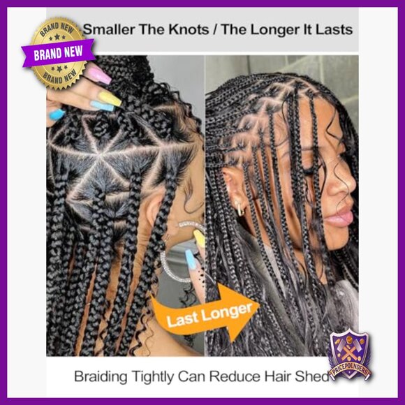 16 Inch Deep Wave Human Hair Extensions for Boho Braids 100g
